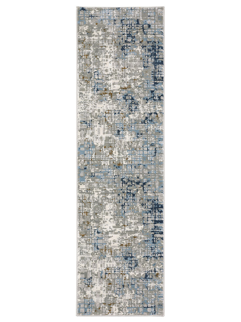 Easton 2'3" x 7'6" Blue Rug