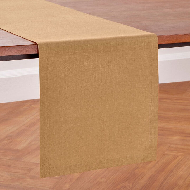 Solino Home 100% Pure Linen Table Runner - Diana