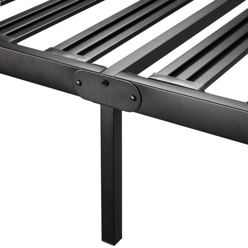 Hivvago California King Metal Platform Bed Frame with Heavy Duty Slats