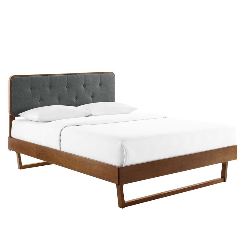 Modway - Bridgette Twin Wood Platform Bed with Angular Frame image number 0