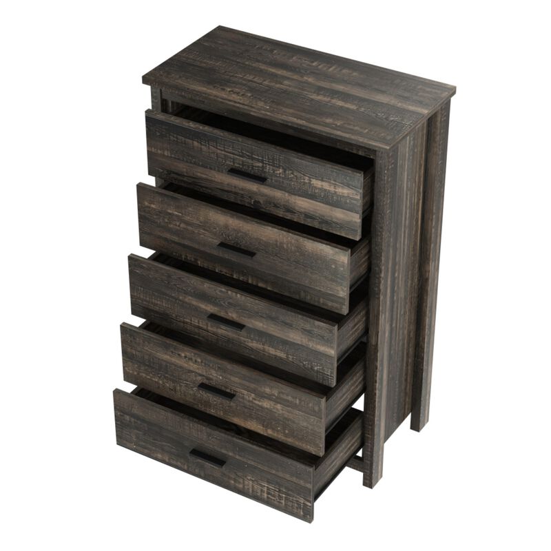 Bursir 4‑Piece Queen Bedroom Set Charging Station Storage Headboard image number 8