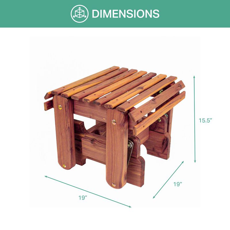 American Furniture Classics Cedar Gliding Ottoman