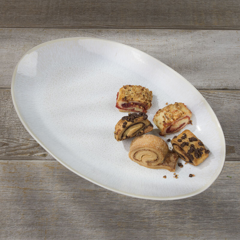 ClayBarn Nicole Stoneware Reactive Glaze 13.5-Inch Oval Serving Tray image number 1