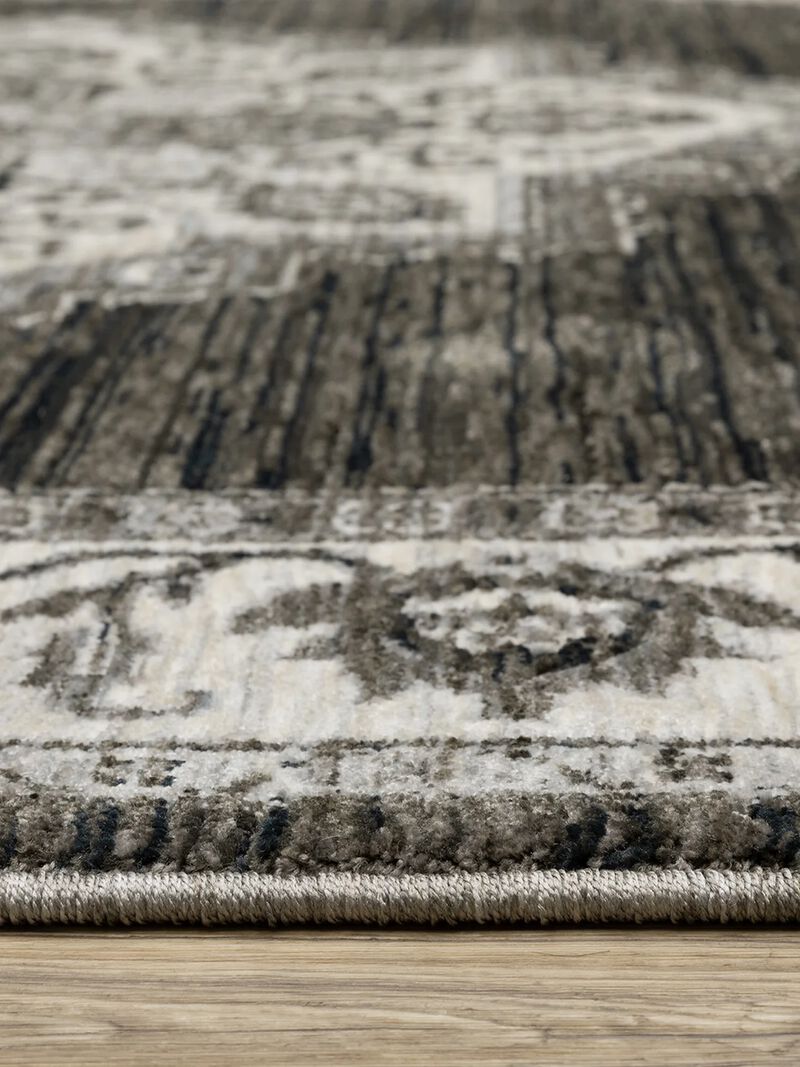 Chamberlain 05C Charcoal/Ivory 8' x 11' Rug