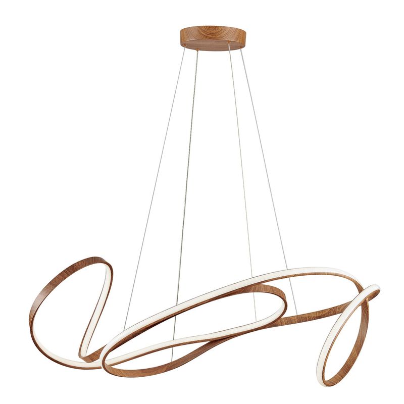 Moscow Chandelier Wood Metal Integrated LED Dimmable