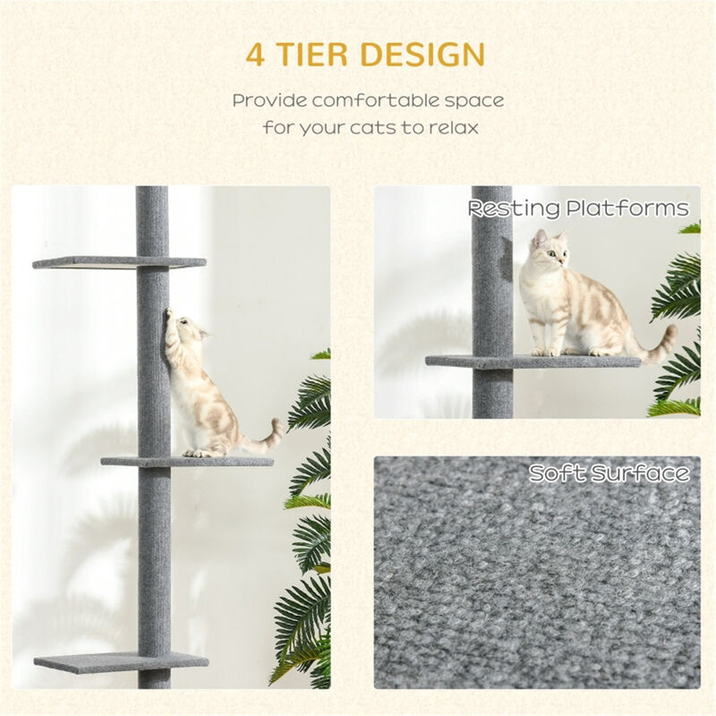 Ultimate Multi-Level Cat Tree with Scratching Posts, Perches, and Cozy Hideaways for Cats