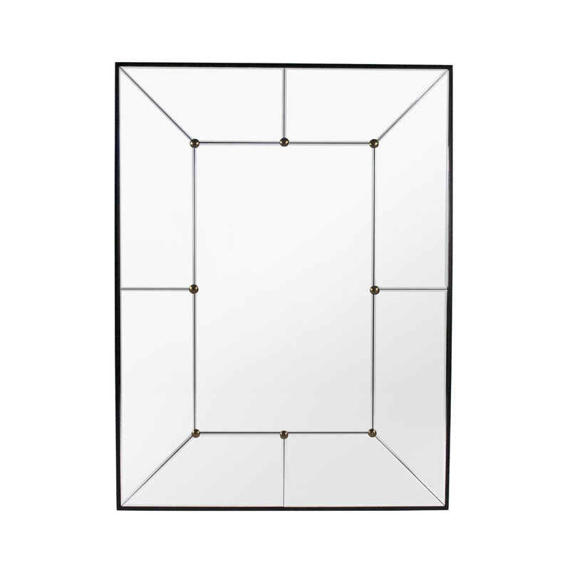Iron Paneled Mirror
