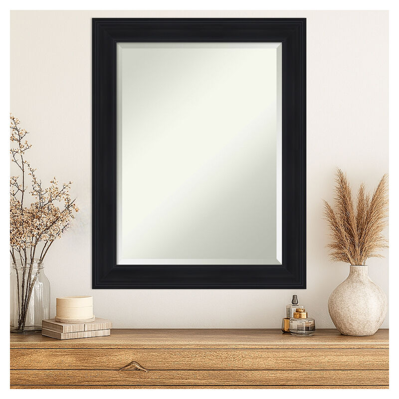 Abbey Black Beveled Framed Wall Mirror image number 1