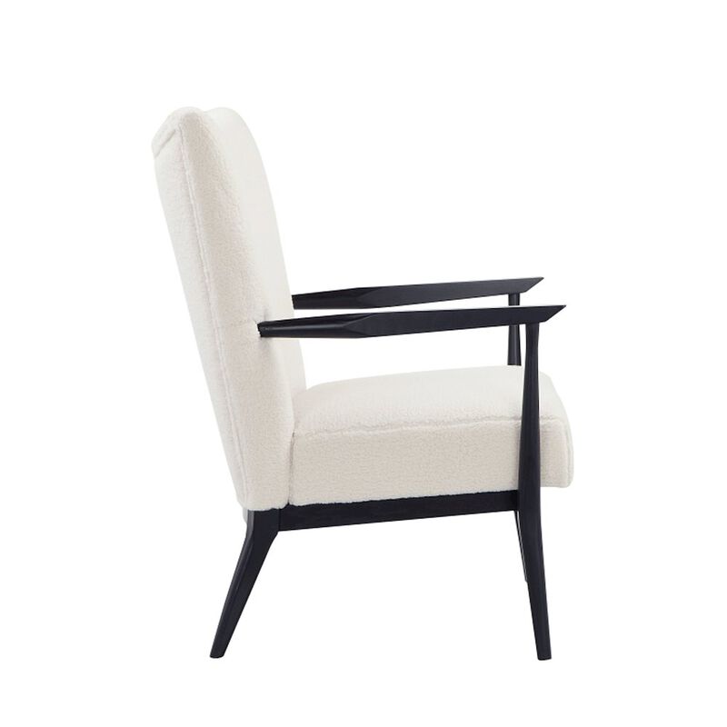 Pangea Home Winnie Lounge Chair Boucle White