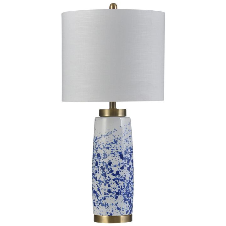 Splatter Blue Table Lamp (Set of 2)