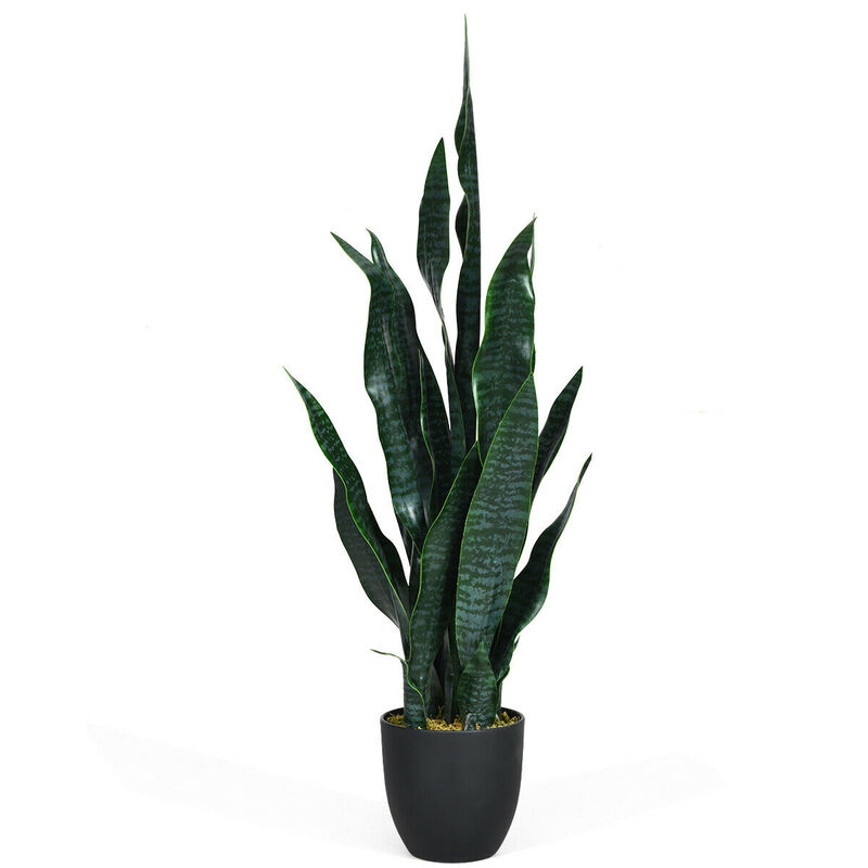 35.5 Inch Indoor-Outdoor Decoration Fake Artificial Snake Plant