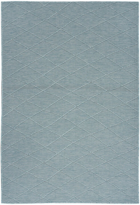 HomeRoots Geometric Indoor Outdoor Area Rug