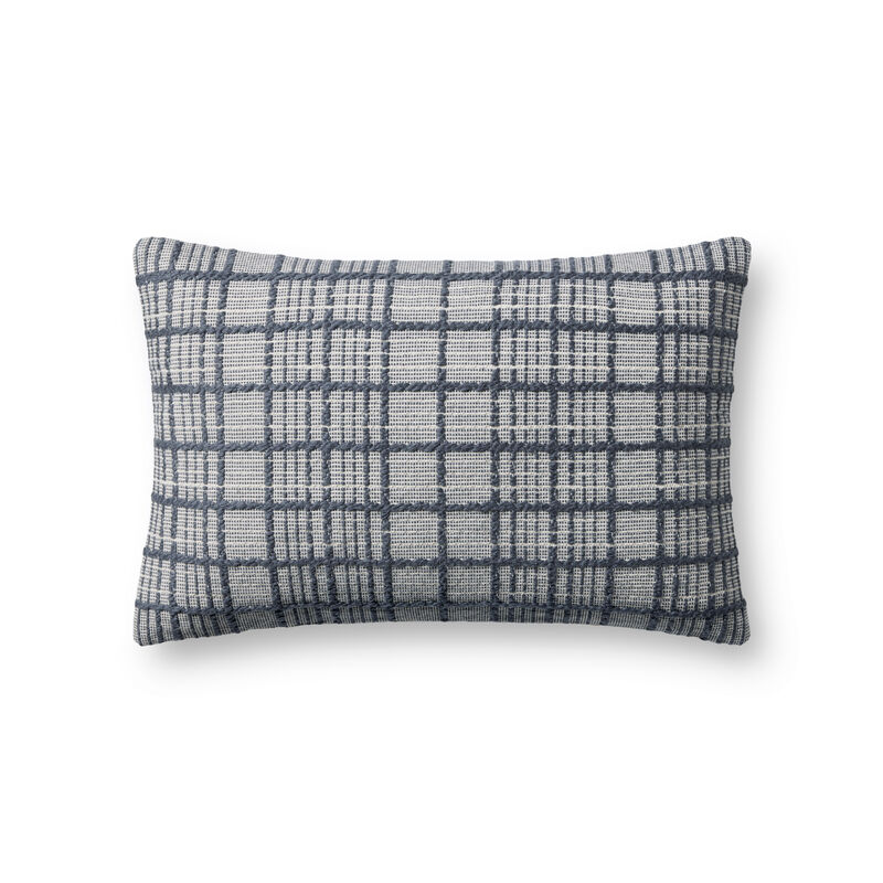 Liv PMH0064 Navy 13''x21'' Polyester Pillow by Magnolia Home by Joanna Gaines x Loloi