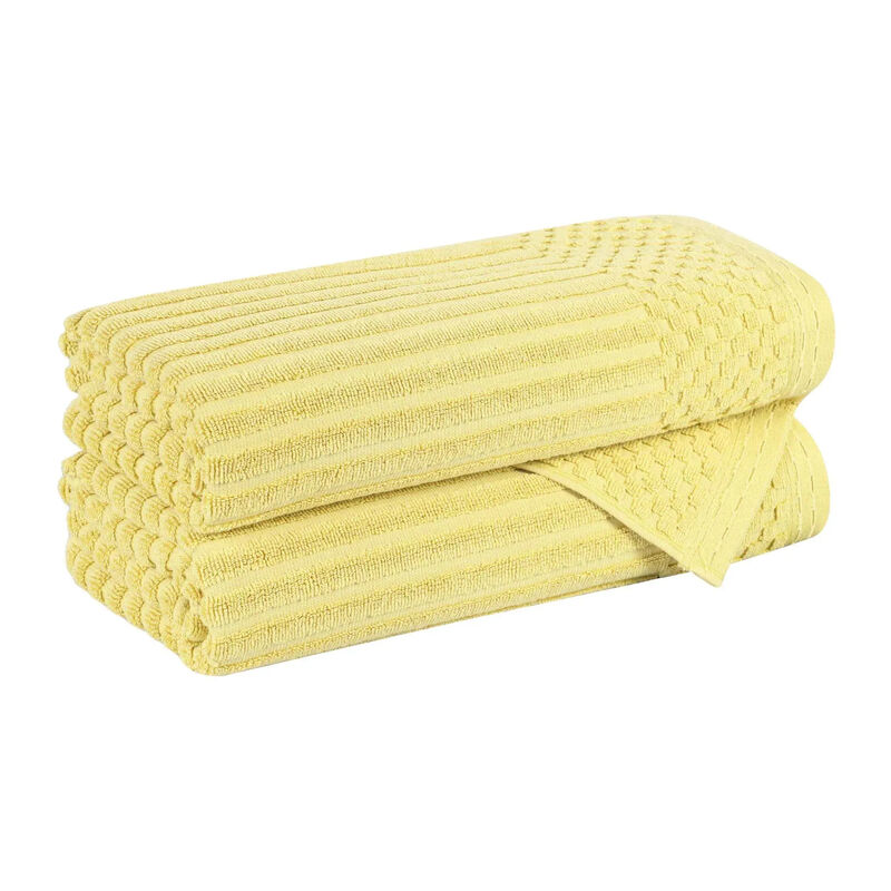 2-Piece Cotton Ribbed Bath Towel Set &ndash; Plush and Quick-Dry image number 0