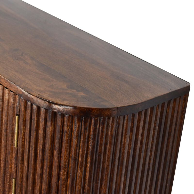 Artisan Furniture Solid Wood Chunky Chestnut Wall Mounted Console , Brown image number 5
