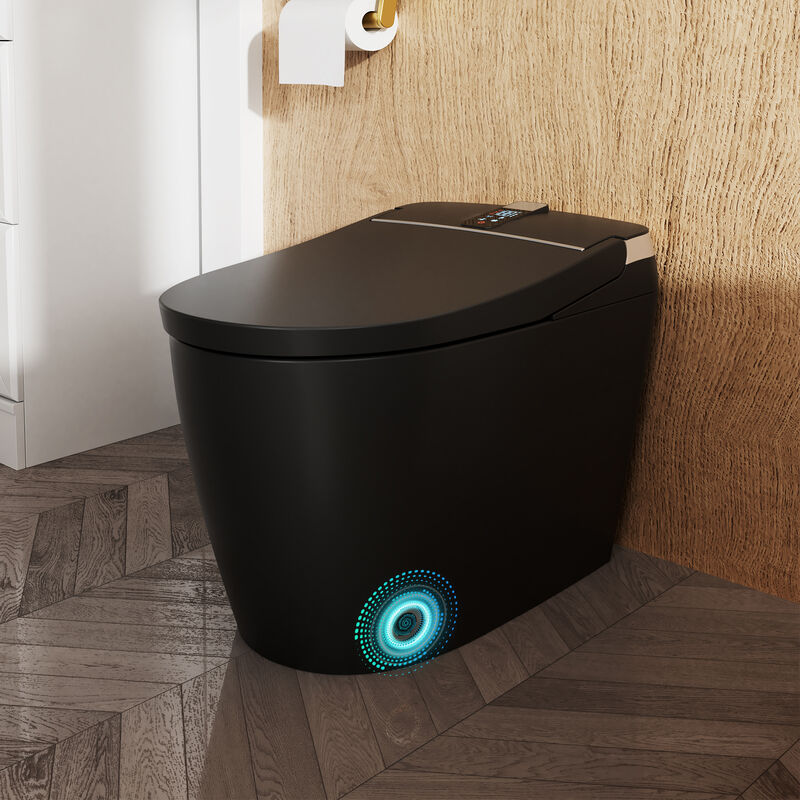 Smart Toilet with Multi Wash Modes, Warm Dryer, Remote and Side Controls, and Instant Heating image number 1