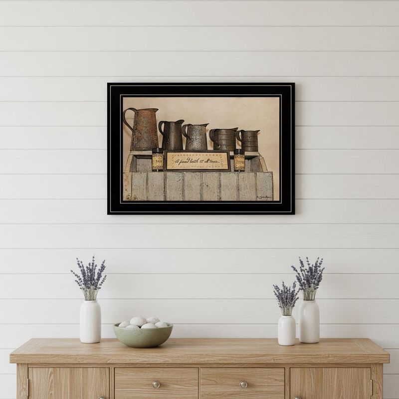 HomeRoots A Friend Loveth at All Time 3 Black Framed Print Wall Art image number 1