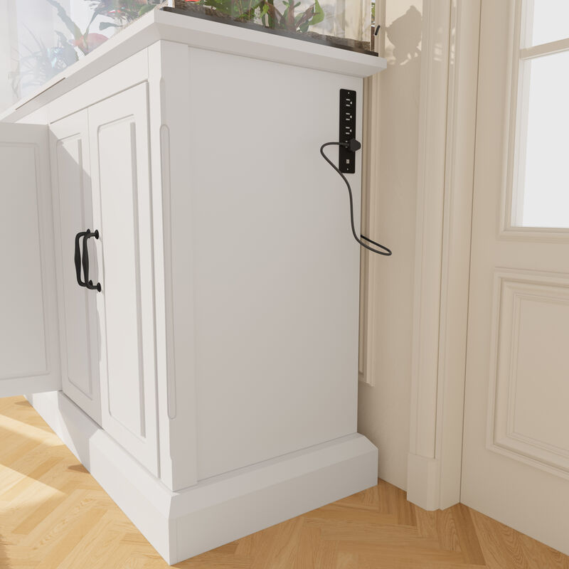 Whisen 55-75 Gallon Cabinet, Fish Tank Stand with Power Outlet, Aquarium Stand image number 8