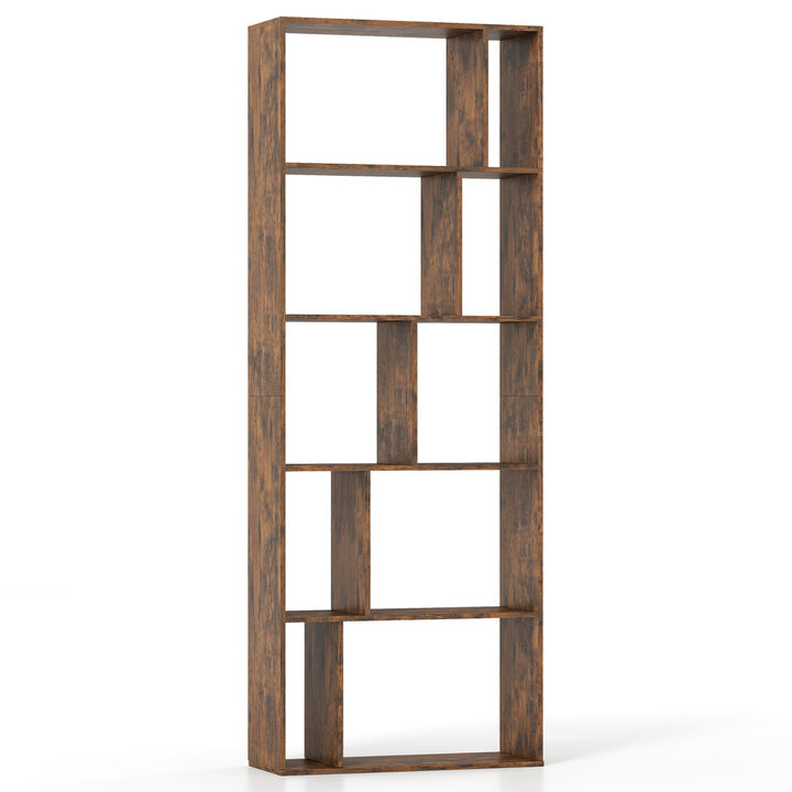 Modern Storage Bookshelf 5-Tier with Anti-Tip Safety Kits