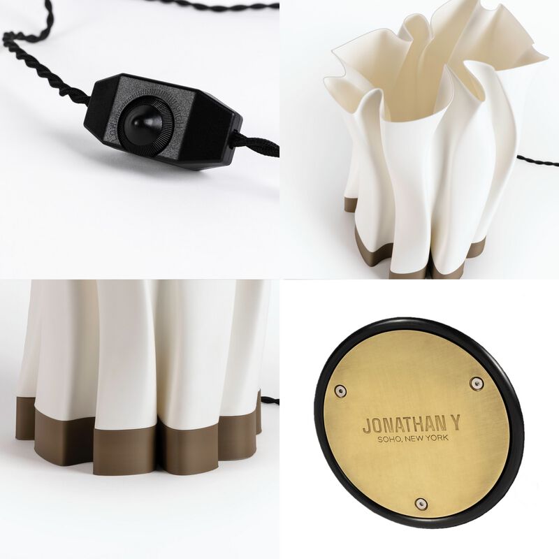 Flame Modern Bohemian Plant-Based PLA 3D Printed Dimmable LED Table Lamp