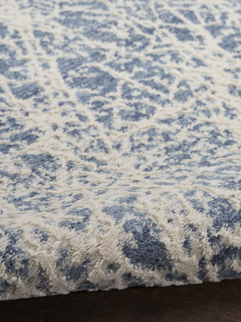 Exhale EXL02 Navy/Ivory 2'2" x 7'6" Rug