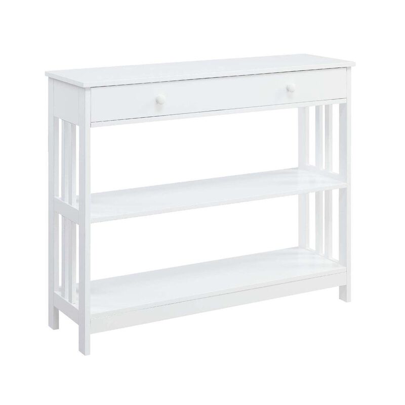 Convience Concept, Inc. Mission 1 Drawer Console Table with Shelves