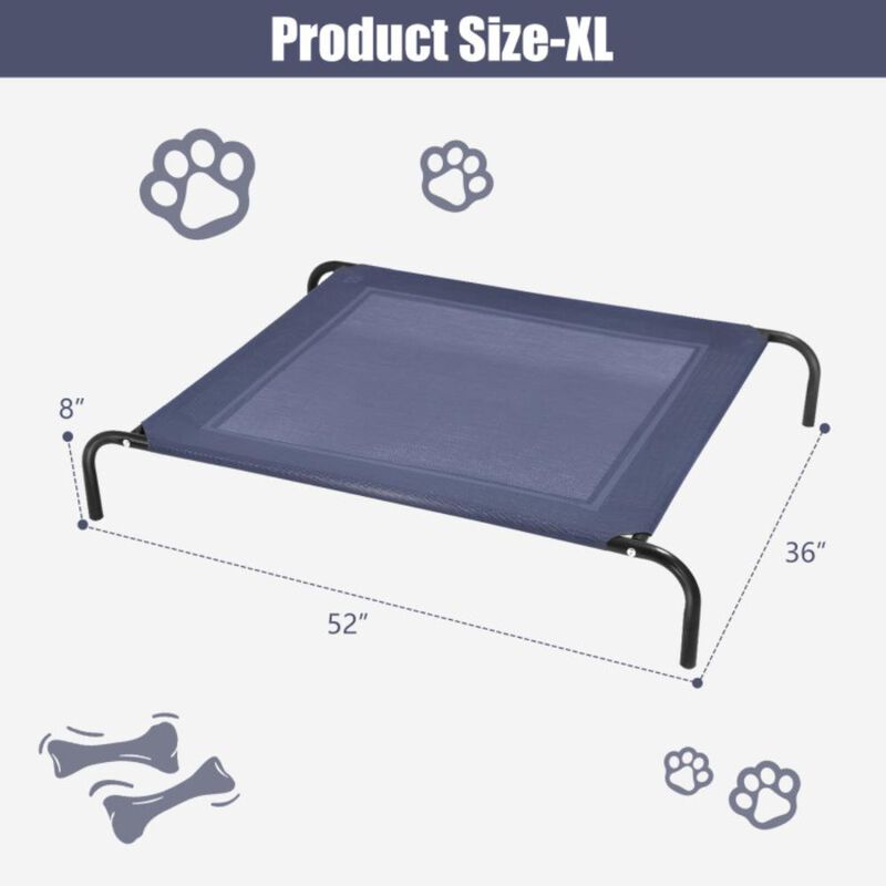 Hivvago Elevated Pet Bed for Large Dogs