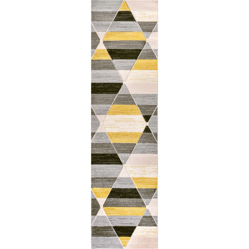 Kehoe Retro Diamonds Geometric Area Rug