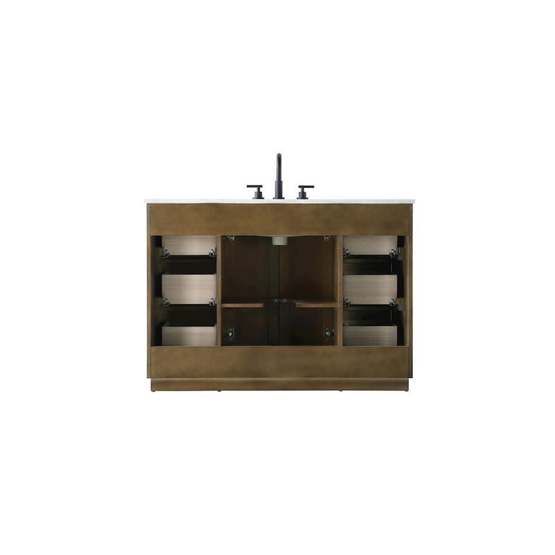 Elegant Kitchen and Bath 48  inch Single Bathroom Vanity in  Hazel Oak