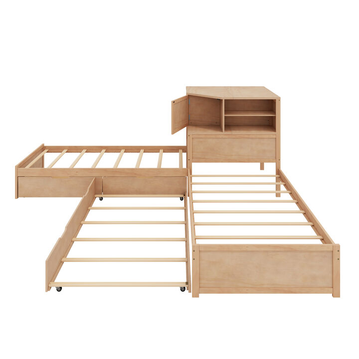 Merax L-Shaped 3-in-1 Multi-functional Combination Bed