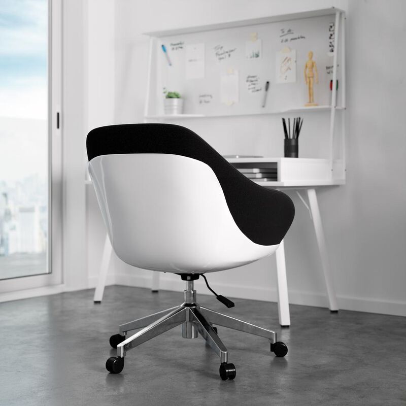 Techni Mobili Home Office Upholstered  Task Chair, Black
