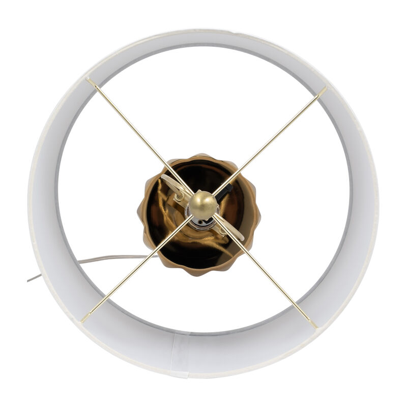 Ceramic 25" Table Lamp, Gold image number 4