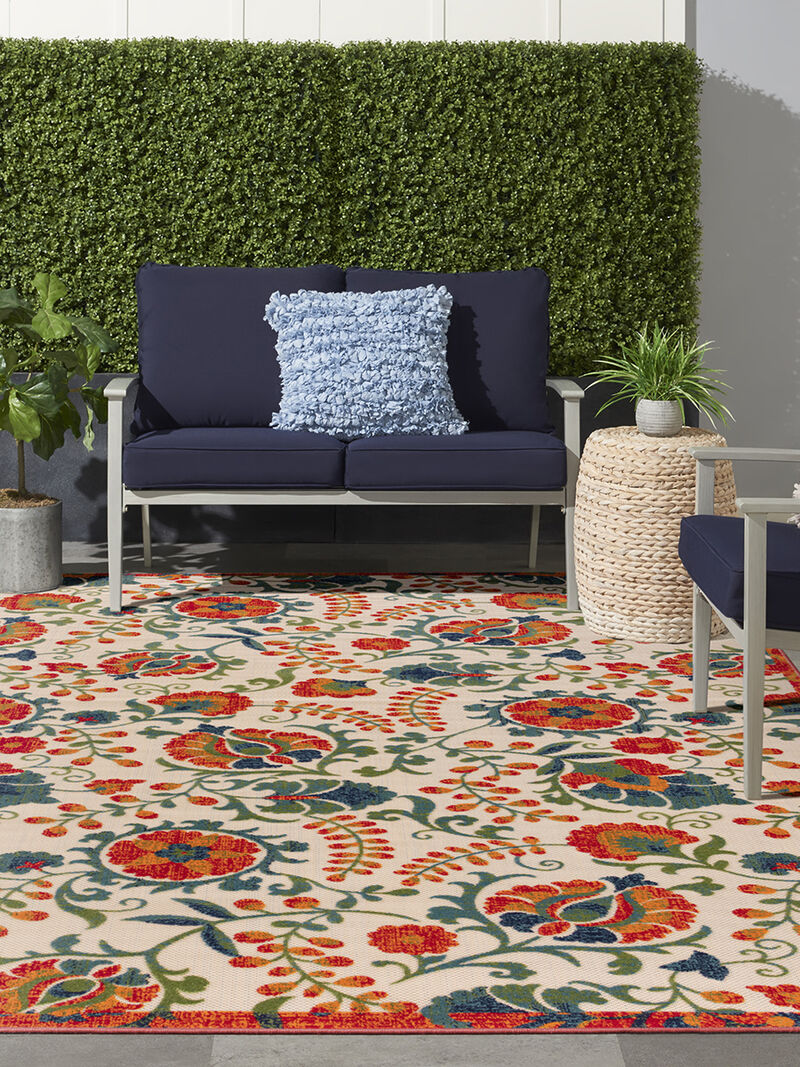 Aloha ALH17 Red/Multicolor 10' x 14' Rug