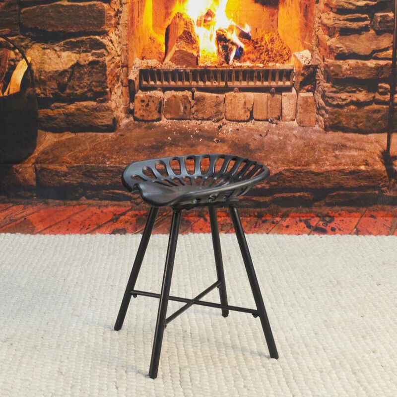 Carolina Living Jace Tractor Seat Stool - Black