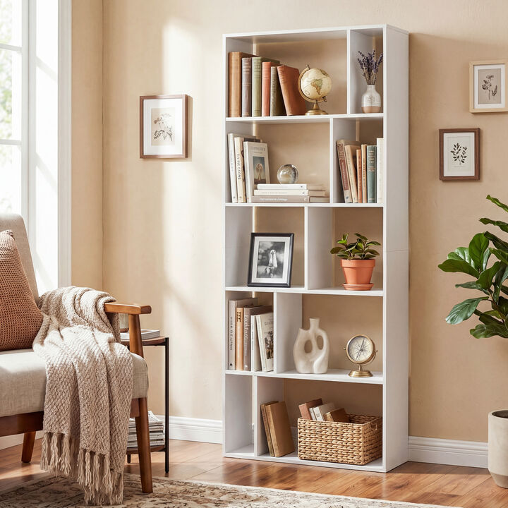 Modern Storage Bookshelf 5-Tier with Anti-Tip Safety Kits
