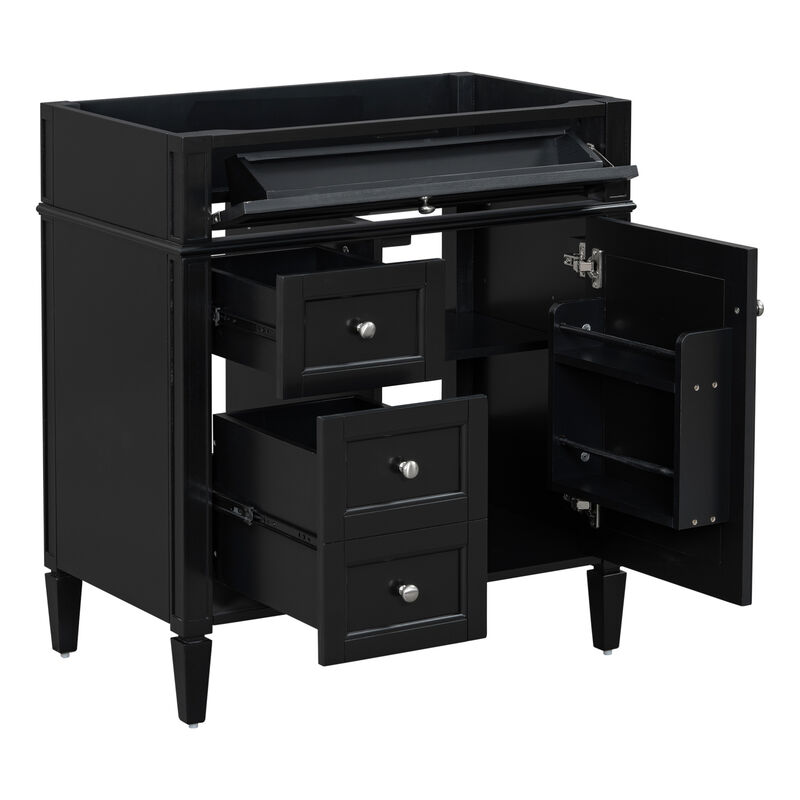 30" Freestanding Bathroom Vanity Without Top Sink image number 1