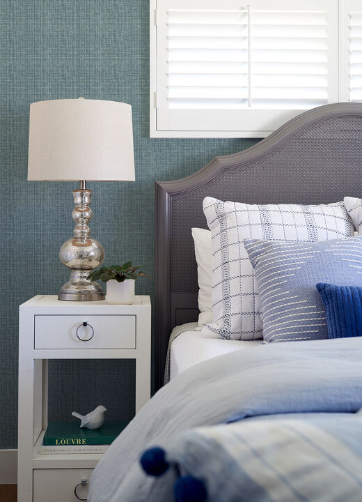 Kantera Blue Fabric Texture Wallpaper (Set of 2)