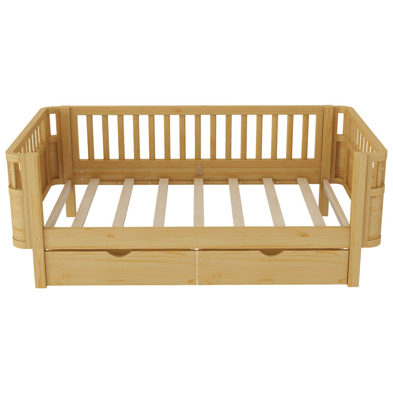 Pangsu Wood Platform Bed for Kids image number 0