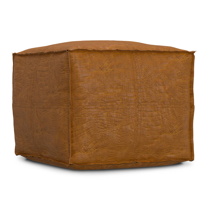Simpli Home Brody Square Pouf image number 4