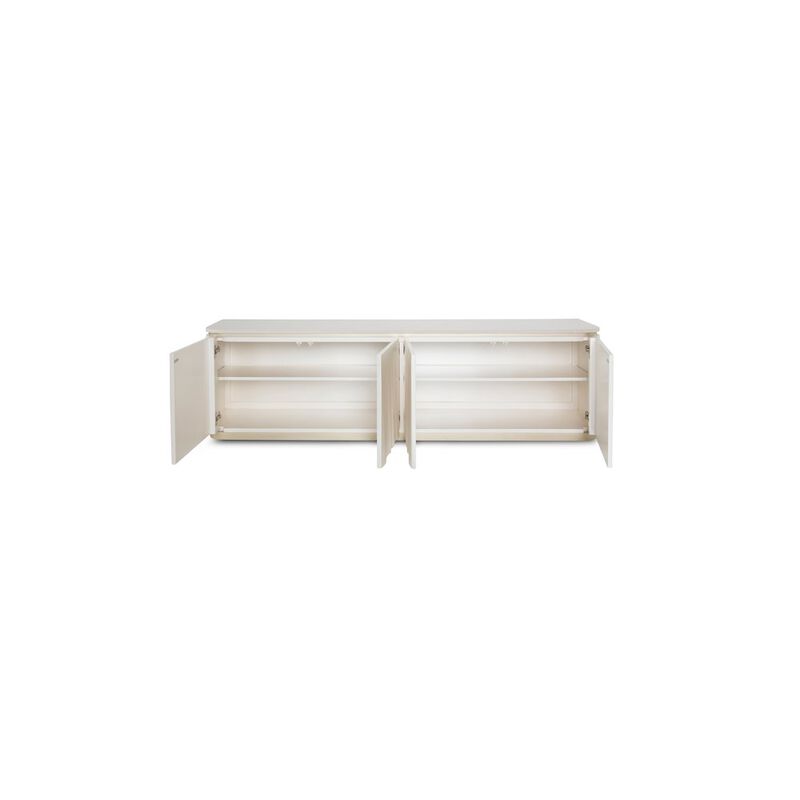 Michael Amini London Place Media Cabinet - Creamy Pearl