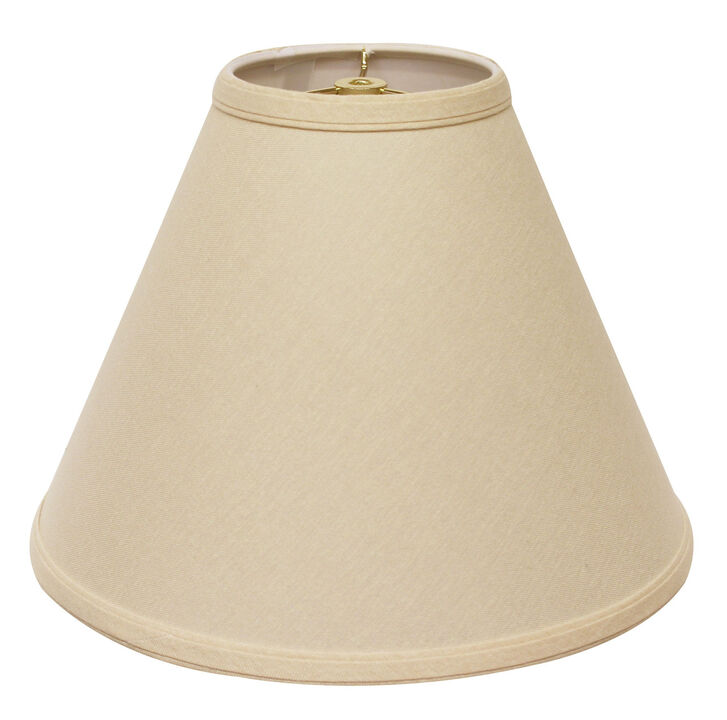 HomeRoots Beige Linen Cone Lamp Shade