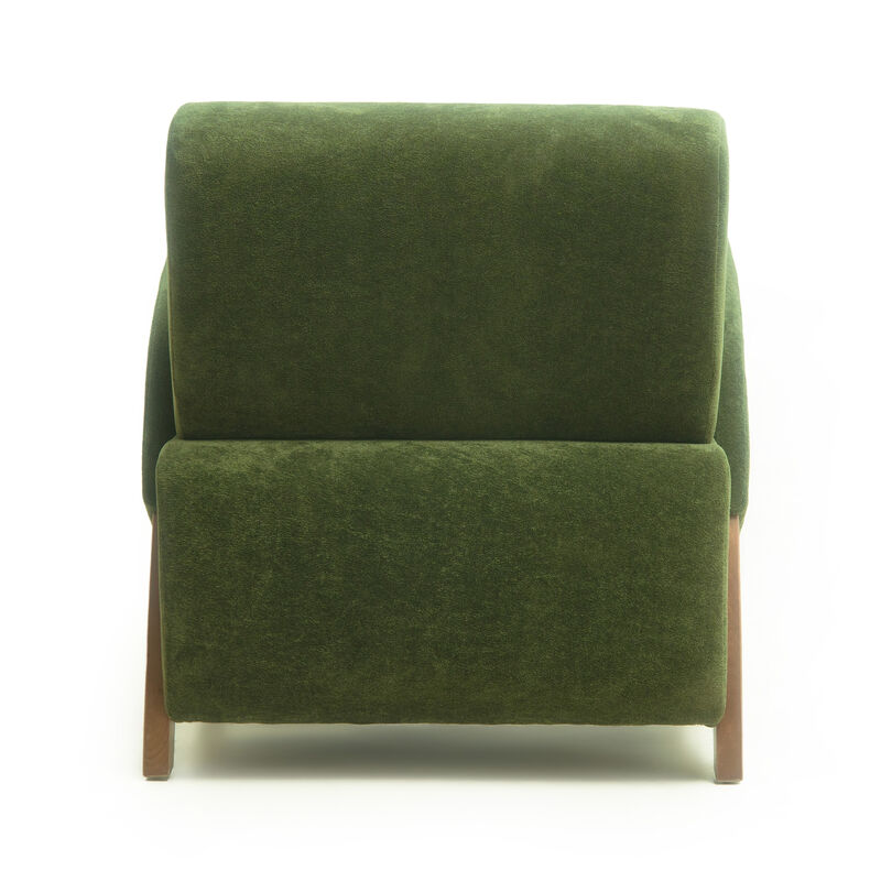 Pumrix Velvet Fabric accent chair image number 4