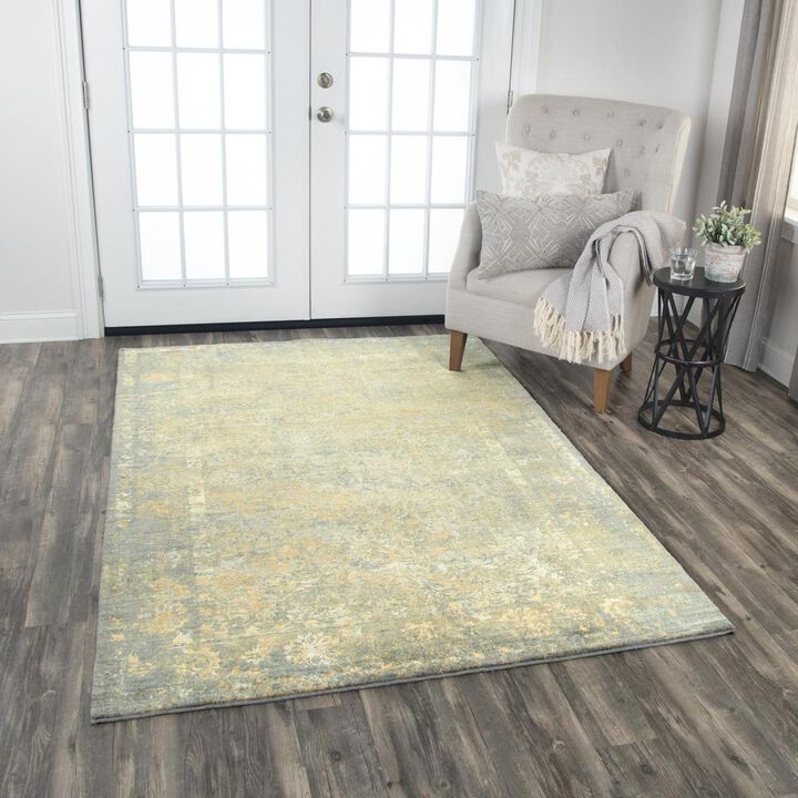 Hybrid Cut Pile Wool/ Tencel Rug, 9' x 12'