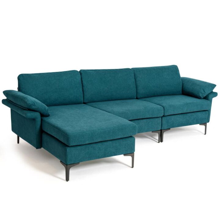 Hivvago Extra Large L-shaped Sectional Sofa with Reversible Chaise