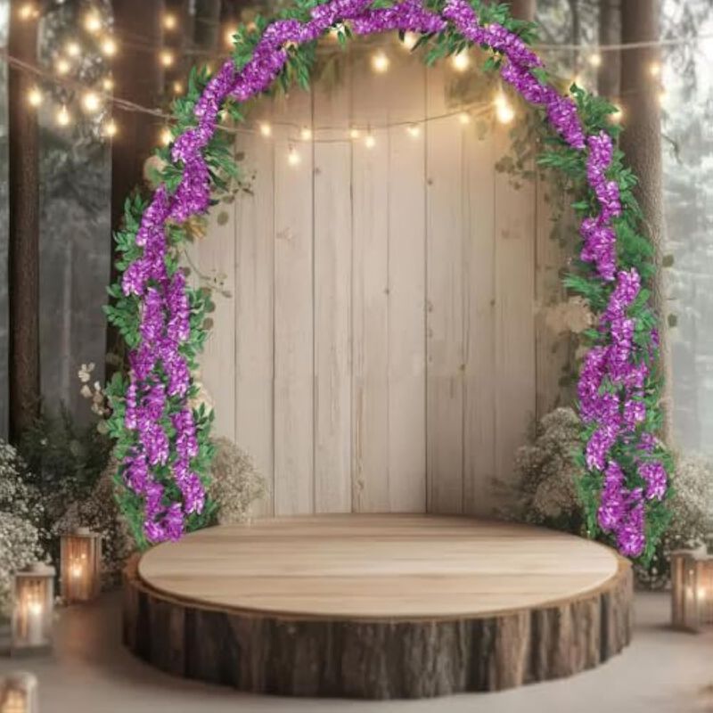 Artificial Hanging Wisteria Flowers Garden Porch Decor Vine image number 3