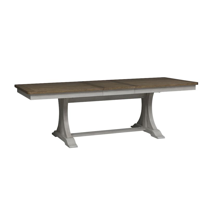 Liberty Furniture Trestle Table in Rubberwood Solids with Hickory & Pine Veneers image number 5