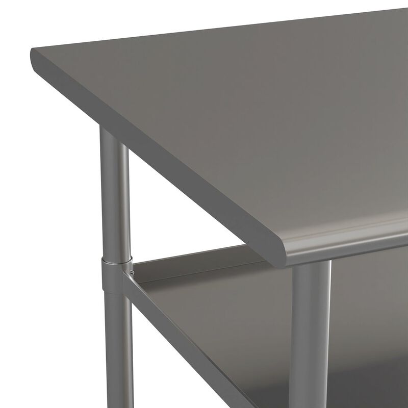 Flash Furniture l Stainless Steel 18 Gauge Work Table with 2 Undershelves image number 7