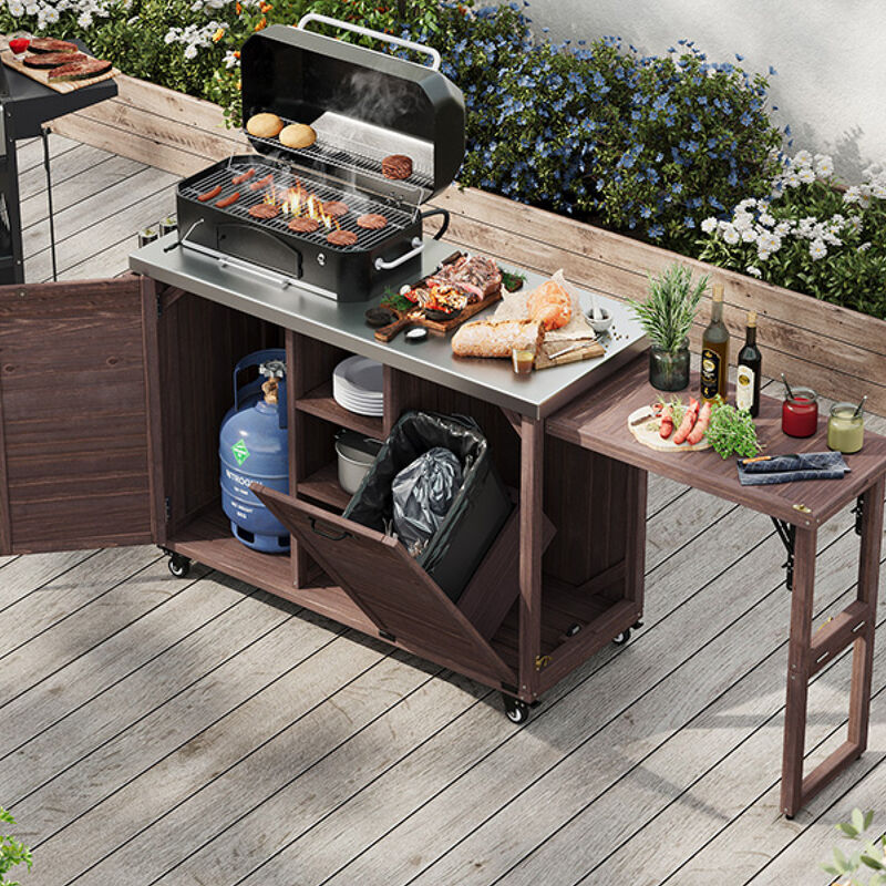 Large Outdoor Kitchen Island image number 8