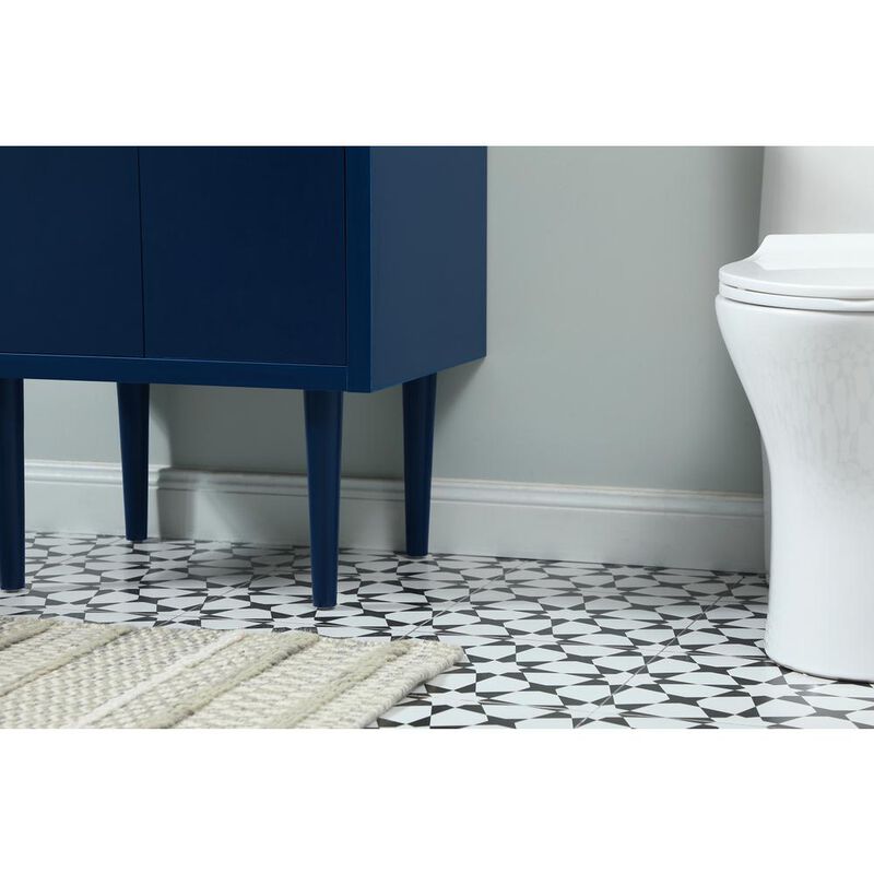 Elegant Kitchen and Bath 24 inch Single bathroom vanity in blue