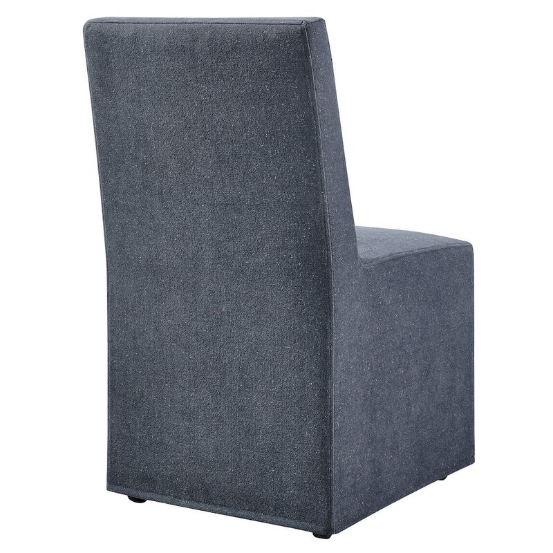 Tessera Upholstered Linen-Blend Slipcovered Dining Chair image number 4